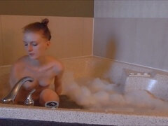 Teenage, puny, hot tub