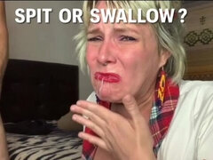 Big cock, Cum in mouth, Cumshot, Doggystyle, Facial, Short hair, Swallow, Teacher