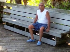 Mature Gay Couple Has Interracial Bareback Sex Outdoors