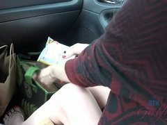 Leie, Freundin, Masturbation, Höschen, Muschi, Dürr, Titten, Vibrator