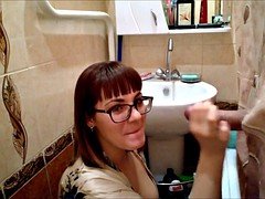 Amateur, Cuarto de baño, Mamada, Corridas, Tragarse
