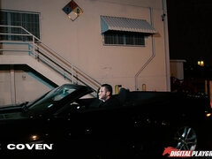 Blasen, Braunhaarige, Lecken, Natürlichen titten, Muschi