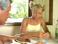 father cant resist his tiny female