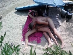 Leie, Bikini, Braunhaarige, Besamung, Milf, Orgasmus, Zierlich, Pov