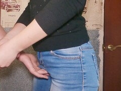 18 ans, Gros cul, Mignonne, Européenne, Fait maison, Chatte, Rousse roux, Jarretelles