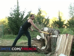 お尻, デカパイ, フェラチオ, 巨乳な, カップル, バック, アウトドア, オッパイの