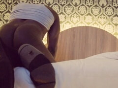 美女, ぽっちゃり, ブーツ, 爸, 母