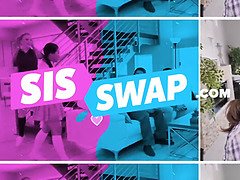 Gorgeous dark haired gets predominated and hardcore nailed by busty cougar and her muscular manager