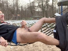 Naughty holiday adventure: Day 19 - Risky public orgasm on a hammock