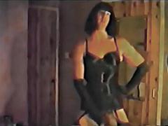 Crossdresser, Fetisch, Schwul, Lingerie, Masturbation, Satin, Solo, Vintage