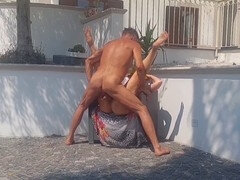 フェラチオ, 自家製, 人妻の, なめる, 熟年, オーガズム, アウトドア, オマンコ