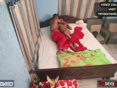 Anal, Chambre à dormir, Gros seins, Sucer une bite, Tir de sperme, Hard, Fait maison, Indienne