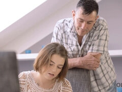 Rondborstig, Lul, Hd, Natuurlijke tieten, Russisch, Zuigen, Tiener