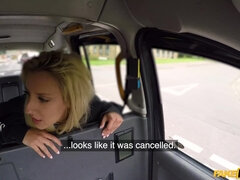 A young lady from USA gets eagerly ass-fucked in the taxi cab.