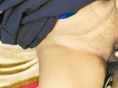 Sexy Desi Bhabhi In Tight Blue Saree Gets Doggy Style Fucking By Husband