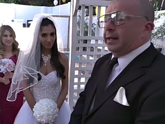 Asiático, Chica, Rubia, Mamada, Novia, Sexo duro, Pov, Boda