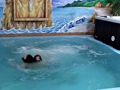 Sucer une bite, Grossier, Piscine, Adolescente