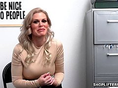 Blonde, Hd, Police, Rasée, Fils, Se déshabiller, Nénés, Uniforme