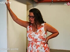 Mamada, Morena, Estilo perrito, Europeo, Alemán, Gafas, Pajear, Pov