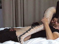 Анальный секс, Каблуки, Чулки, Игрушки