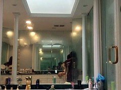 Amateur, Cuarto de baño, Negro, Ébano, Desnudo, Voyeur