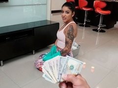 フェラチオ, チン, バック, 手コキする, ラティーナ, メイド, 淫乱熟女, ストリッピング