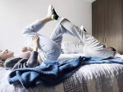 素人, 足, 足フェチ, Hd, ラティーナ, レズビアン, 靴下, ティーン