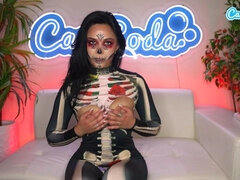 素人, デカパイ, 女, Hd, ラティーナ, オナニー, 一人, ウェブカメラ