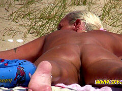 Enthousiasteling, Strand, Grote kietelaar, Compilatie, Nudist, Spaans, Spion, Bekijker