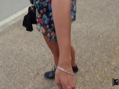 Leie, Schwanz, Hundestellung, Latina, Im freien, Öffentlich, Muschi, Titten