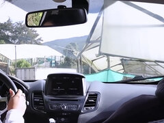 デカ尻, デカパイ, 車, イく瞬間, チン, ラティーナ, 公共