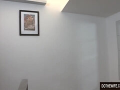 お尻, 黒人, フェラチオ, カップル, 浮気する, 人妻の, 異人種間, 妻