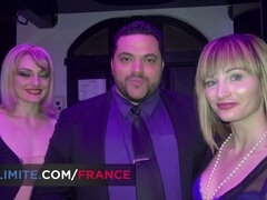 Grosse titten, Braunhaarige, Verein, Französisch, Orgie, Party, Swingers, Titten