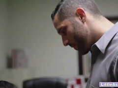 Young asian real estate agent is insane at job casting