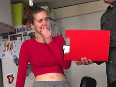 Amateur, Big cock, Blowjob, Brunette, Skinny, Teacher, Teen, Tits