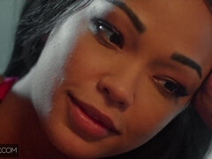 Noire, Sucer une bite, Tir de sperme, Érotique, Interracial, Léchez, Chatte, Plan cul à trois