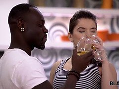 デカチン, 黒人, フェラチオ, チン, 黒人, Hd, なめる, ティーン