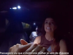 Ruiva Gostosa In Married Woman And Ride-share Driver Catches Passenger Masturbating Behind Her Back And Has Sex With Him!