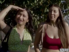 Step Sisters Fucked in Celebrity Home