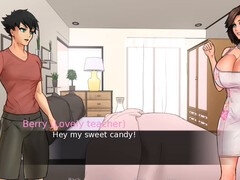 デカチン, デカパイ, 茶髪の, ゲーム, 手コキする, 淫乱熟女, オマンコ, オッパイの