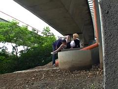 Blondine, Europäisch, Im freien, Öffentlich