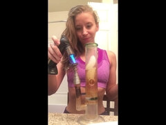Amateur, Rubia, Hembra, Pequeña, Fumando, Solo, Adolescente, Tetas