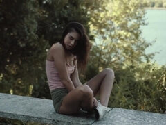 18, Brunette, Cute, Hd, Petite, Piercing, Solo, Teen