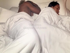 Sharing Bed With Busty Milf Leyne Rodriguez Turns Into Rough Fuck For Young Guy