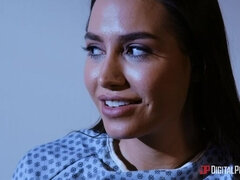 Arsch, Grosse titten, Blasen, Paar, Hundestellung, Latina, Büro, Im freien