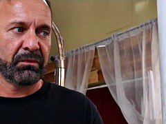 Tussi, Blondine, Hardcore, Lingerie, Flotter dreier