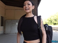 Asian, Black, Creampie, Female, Pov, Public, Screaming, Wet