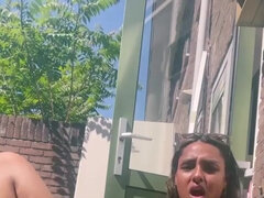 Rubia, Masturbación, Madres para coger, Al aire libre, Público, Solo, Adolescente, Tetas