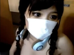 Amateur, Asiatique, Gros seins, Gode, Hd, Nue  à poil, Solo, Webcam