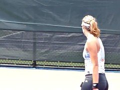 Garbine Muguruza sexy practice